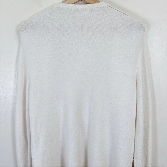 Madewell Merino Wool Alpaca Open Front White Cardigan - Picture 14 of 16